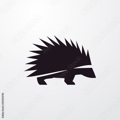hedgehog icon illustration
