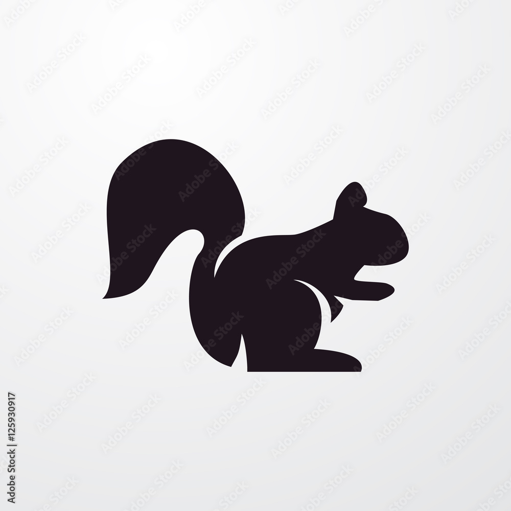 Obraz premium squirrel icon illustration