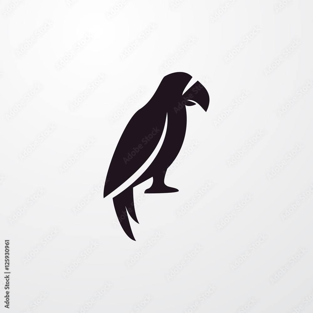 parrot icon illustration parrot icon illustration