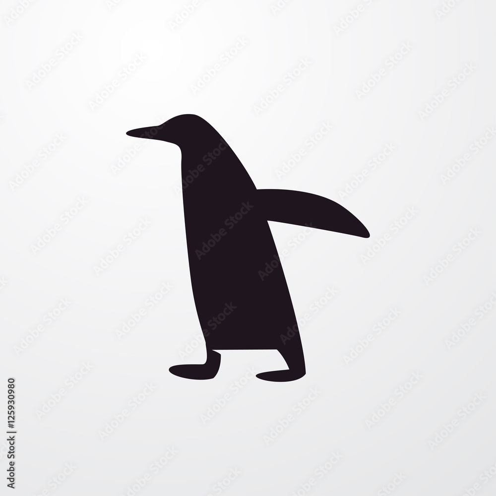 penguin icon illustration penguin icon illustration