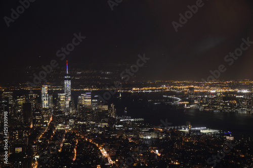 New York City USA Skyline by night Big Apple 5