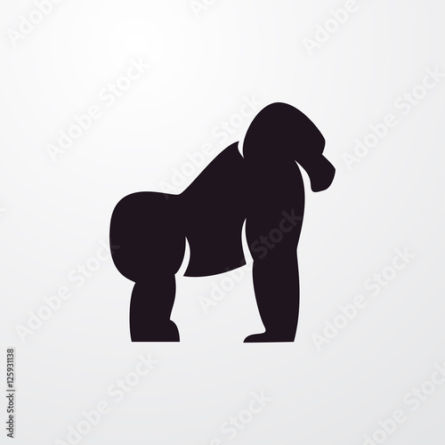 gorilla icon illustration