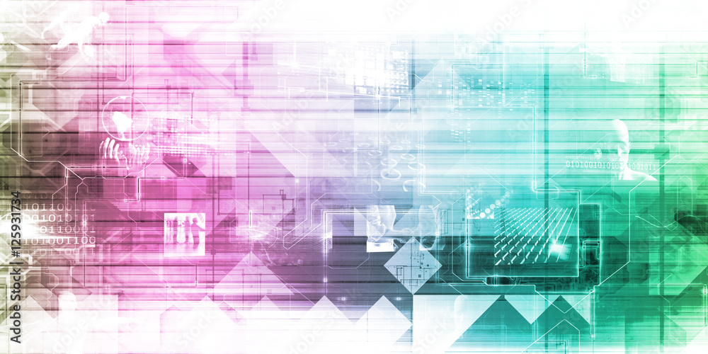 Obraz premium Virtual Technology