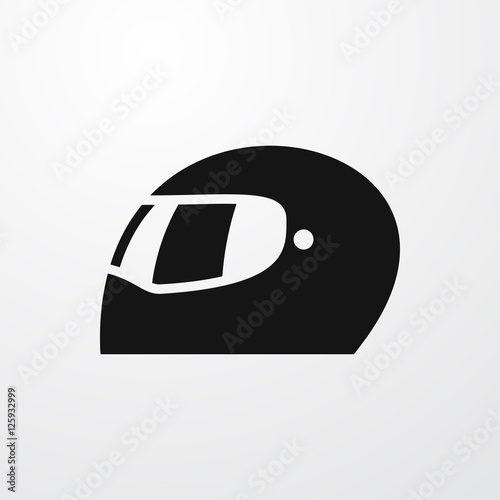 racing helmet icon illustration