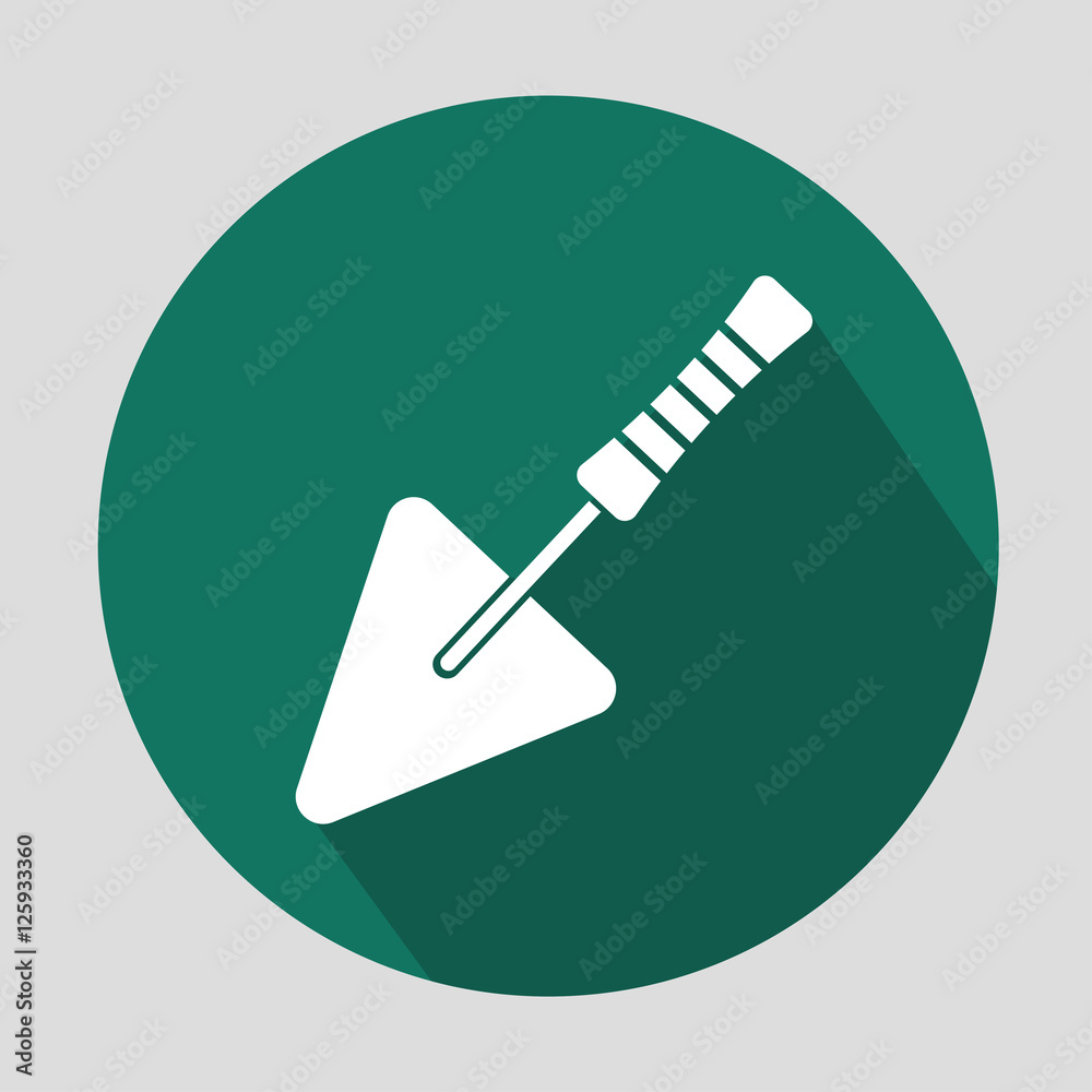 putty knife flat icon. vector eps10 putty knife flat icon. vector eps10