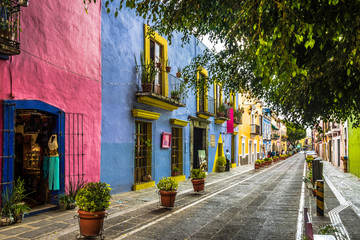 Sierkussen Mexico Callejon de los Sapos in Puebla  © diegograndi