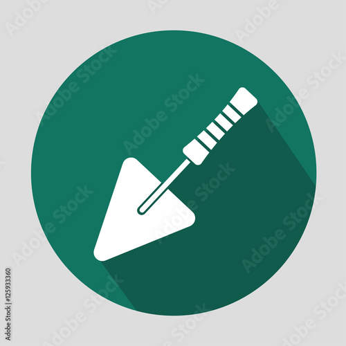 putty knife flat icon. vector eps10
