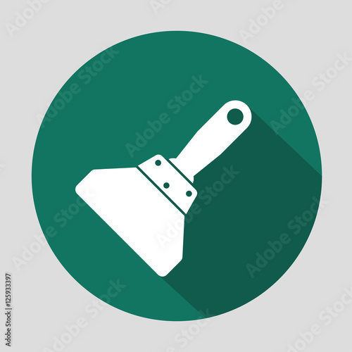 putty knife. vector icon