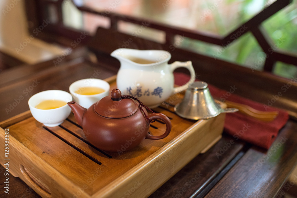 Chinese tea house in Taichung, Taiwan