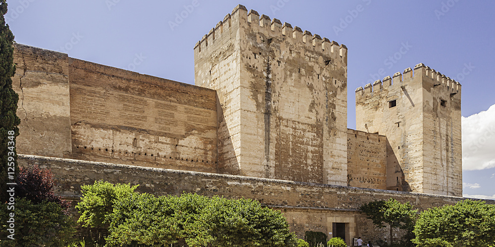 Alhambra, Alcazaba, Torre de la Vela, Granada.