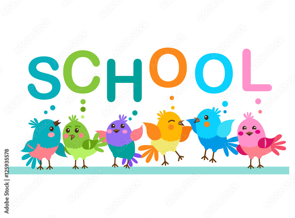 Cute Cartoon Birds. Birds And The Word Cute Cartoon Birds. Birds And The Word