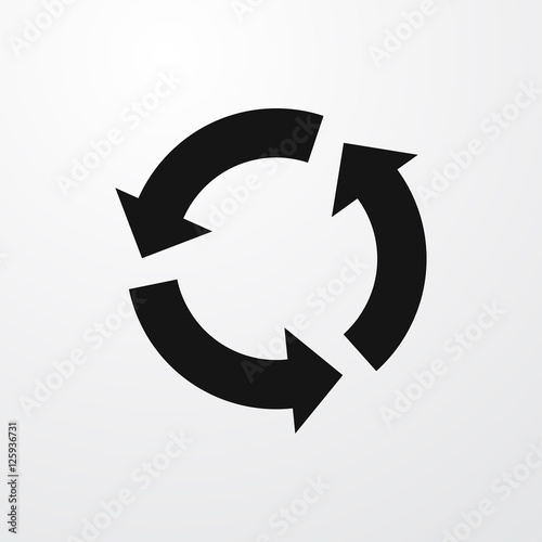 circular arrow icon illustration