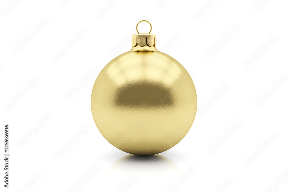 Weihnachtskugel gold matt Weihnachtskugel gold matt