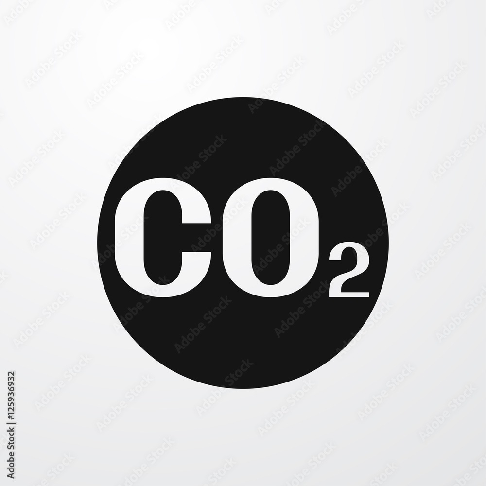 CO2 icon illustration CO2 icon illustration