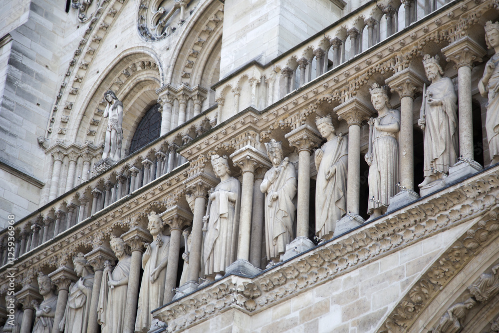 Notre Dame - famous Paris cathedral, France