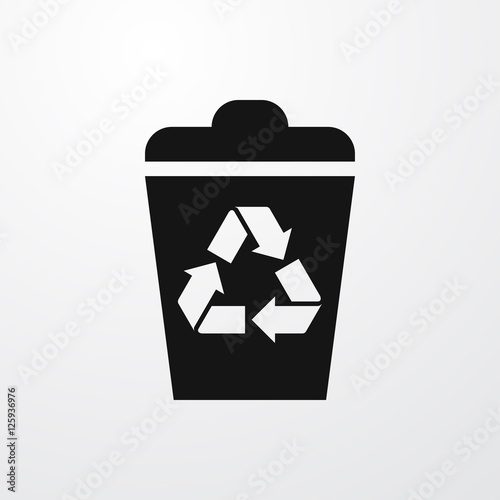 recycle bin icon illustration