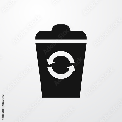 recycle bin icon illustration