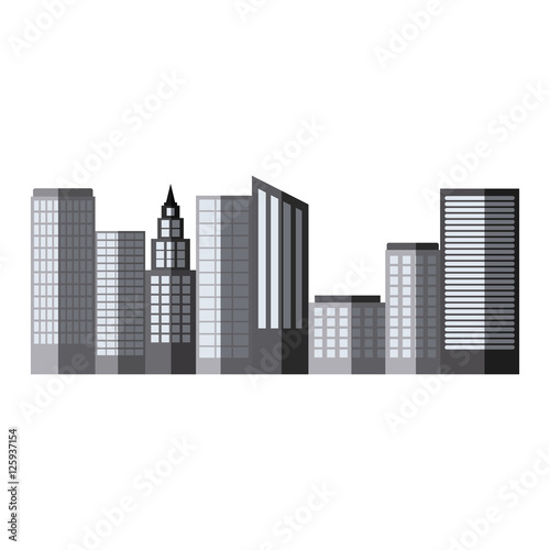 Tower building icon. City architecture urban and construction theme. Vector illustration