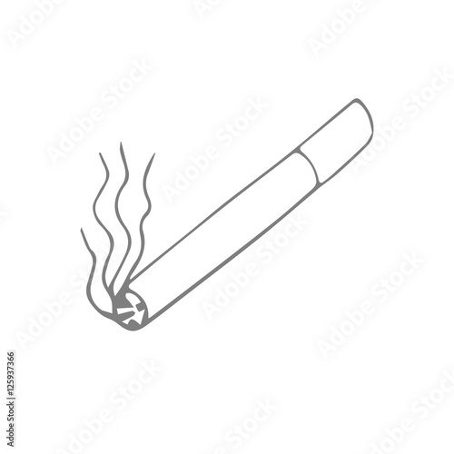 cigarette scetch. vector