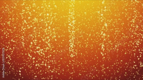 Bubbles of Fanta - drink loop background. Orange lemonade loop background with bubbles  photo