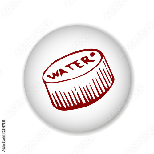 cork from the bottle scetch. vector