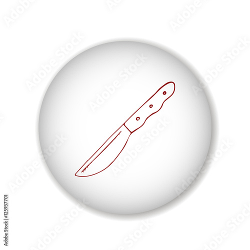 knife scetch. vector