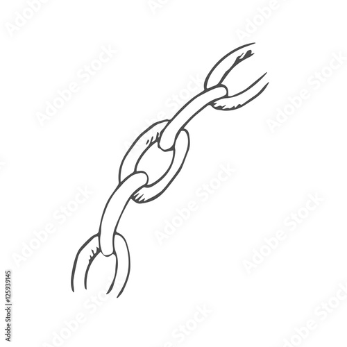 chain scetch. vector