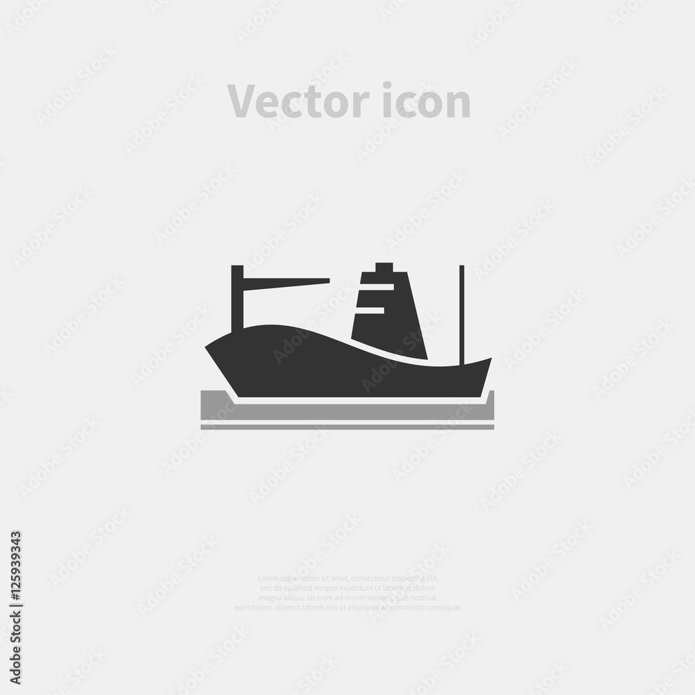 Cargo ship icon Cargo ship icon