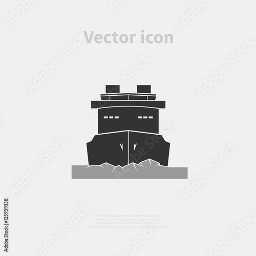 Icebreaker ship icon