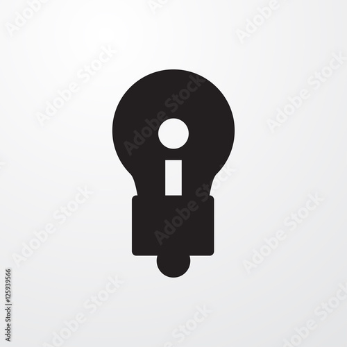 keyhole icon illustration