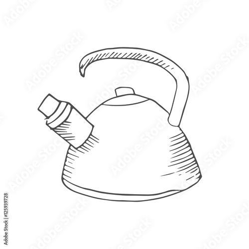 kettle scetch. vector