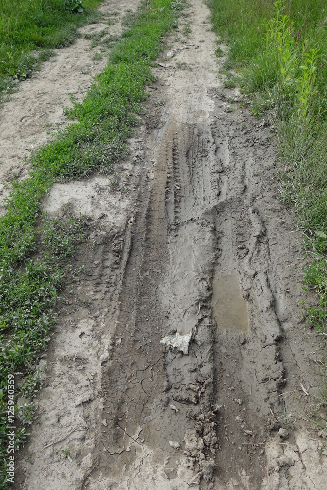 Dirt on rural road