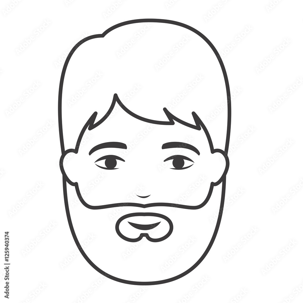Man cartoon icon. Avatar person and people theme. Isolated design. Vector illustration Man cartoon icon. Avatar person and people theme. Isolated design. Vector illustration
