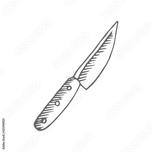knife vector scetch