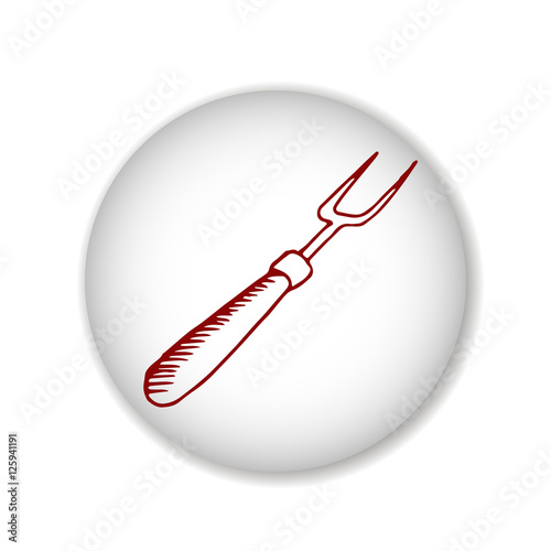 fork vector scetch