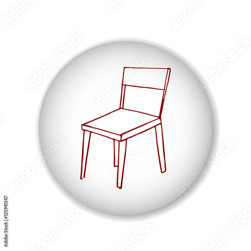 stool scetch. vector