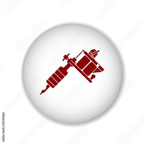 tattoo gun vector icon