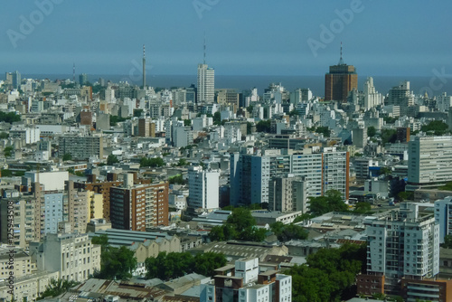 Uruguay  Montevideo  Aerial View from Tower of Antel 