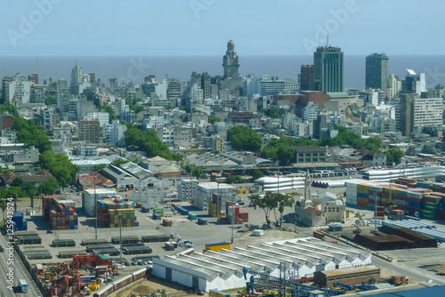 Uruguay, Montevideo, Aerial View from Tower of Antel,