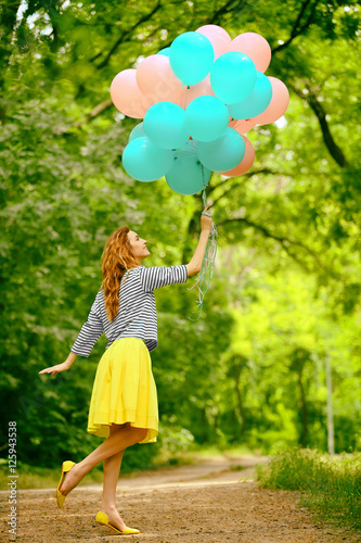 Beautiful young woman with ...