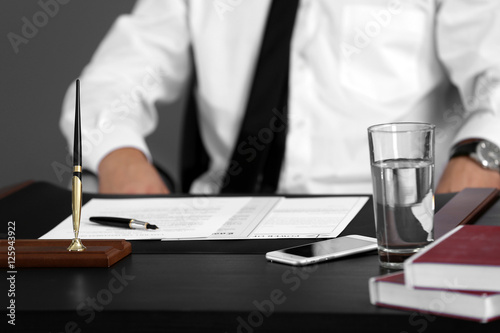 Man working in modern office