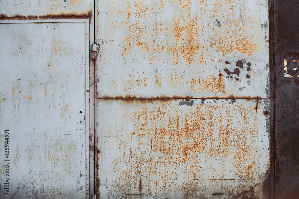 Naklejka premium gate old factories / background.