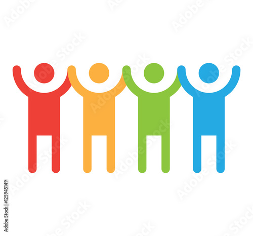 People Holding Hands And The World