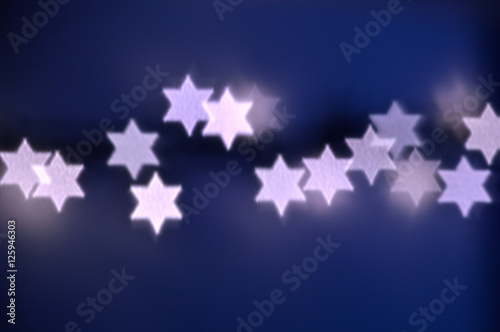 Star of David lights for Hanukkah