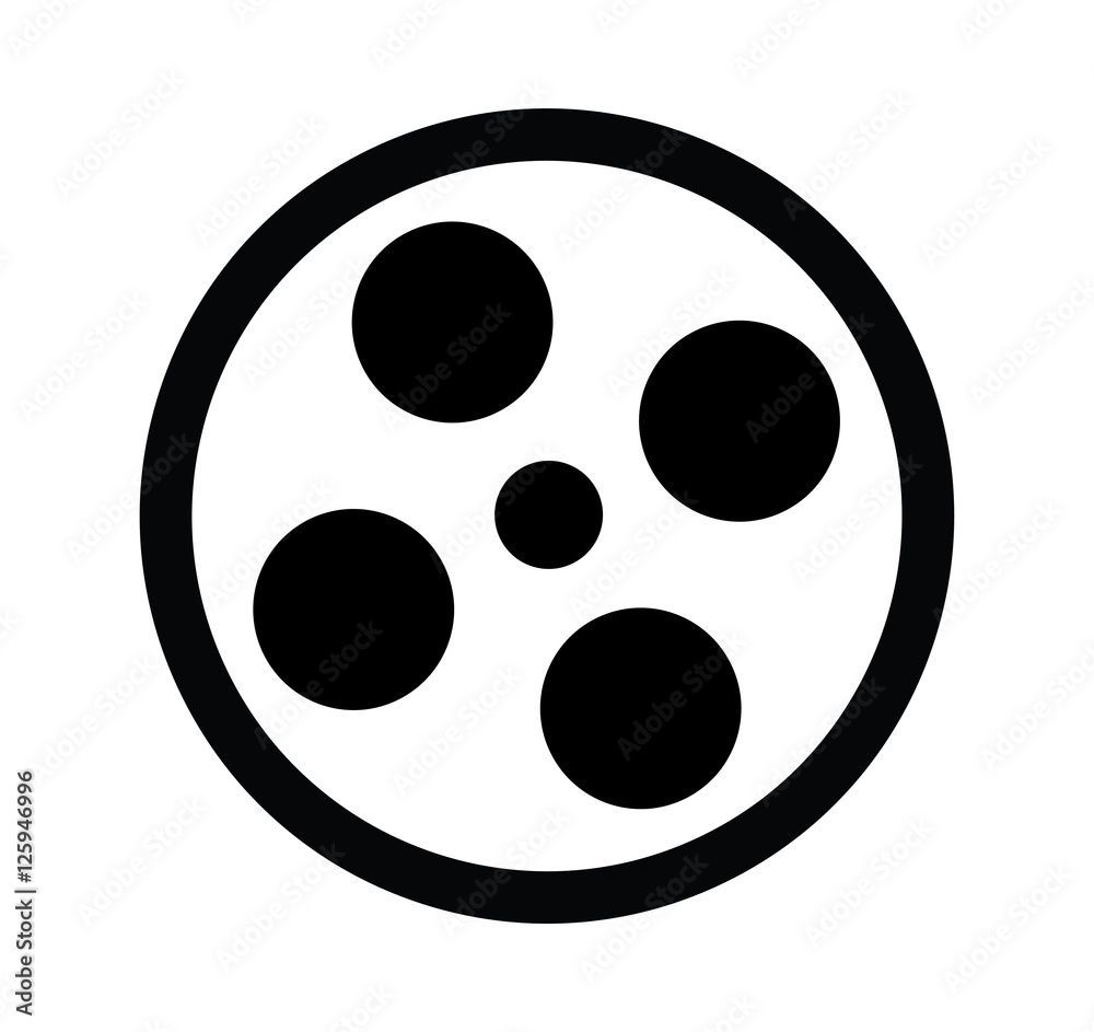 Film Reel Icon Design