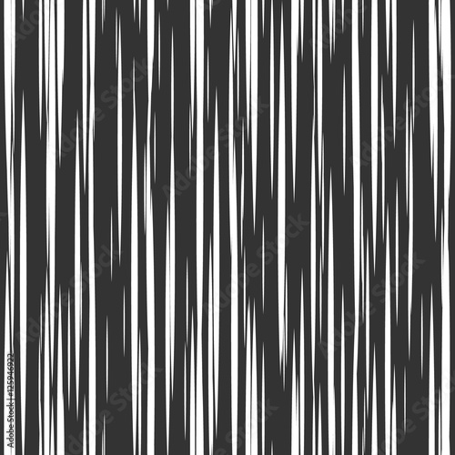 Striped seamless pattern with horizontal line. Black and white