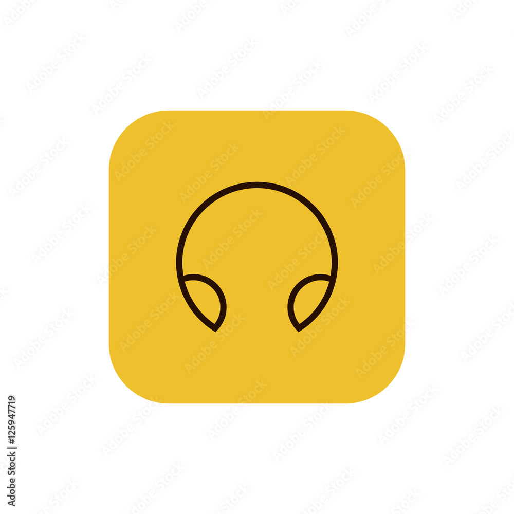 Headphone icon vector, clip art. Also useful as logo, square app icon, web UI element, symbol, graphic image, silhouette and illustration. Headphone icon vector, clip art. Also useful as logo, square app icon, web UI element, symbol, graphic image, silhouette and illustration.