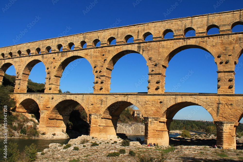Le pont du Gard en France