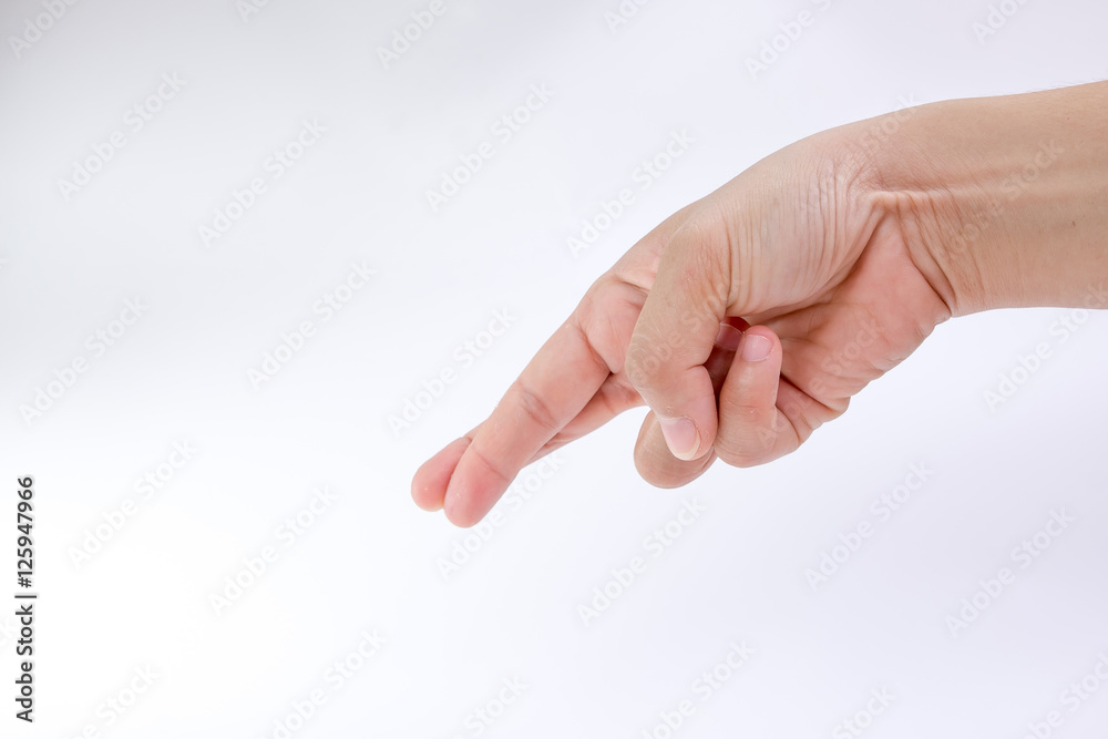 The symbol various hand isolated On a white background The symbol various hand isolated On a white background