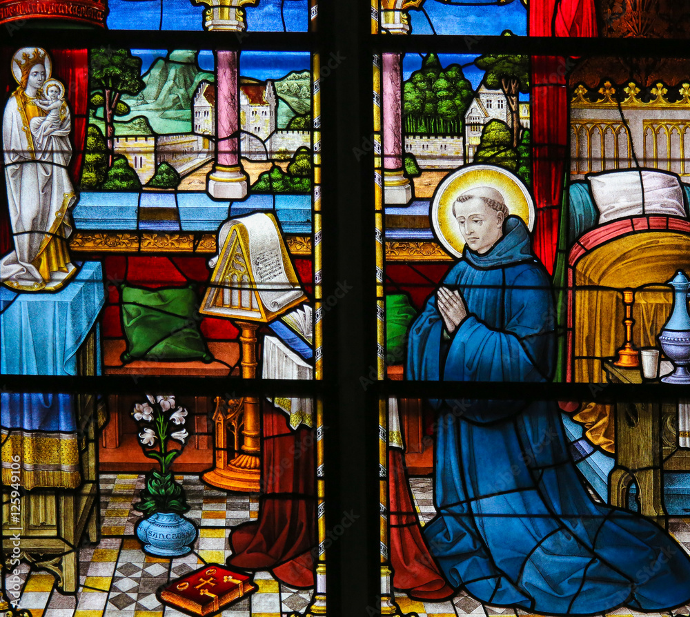 Obraz premium Saint Dominic - Stained Glass